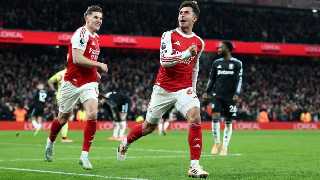 Arsenal se consagra campeón de invierno tras vencer a Aston Villa en la Premier League