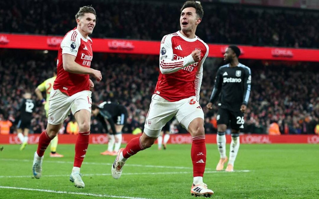 Arsenal se consagra campeón de invierno tras vencer a Aston Villa en la Premier League
