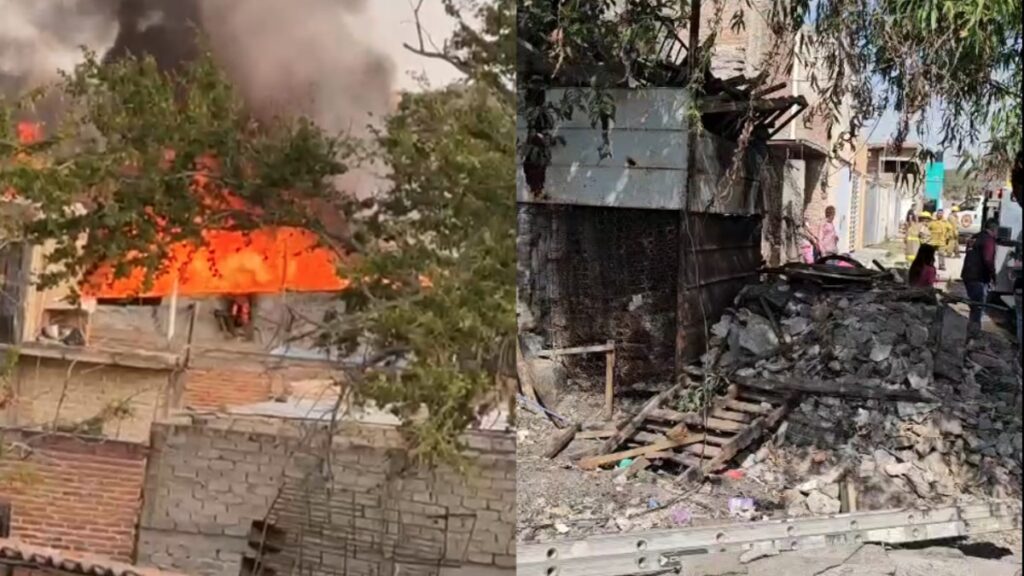 Incendio en El Salto: Familia de 5 Personas Evacuada a Tiempo por Acumulación de Chatarra