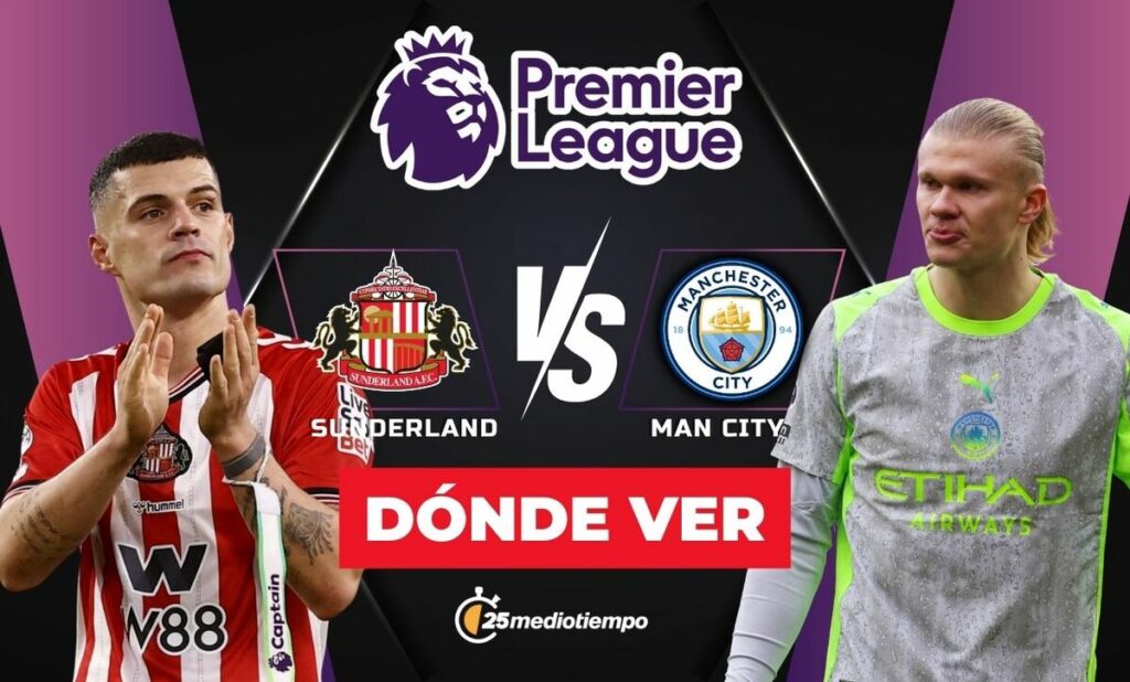 Sunderland vs Manchester City: Horario y dónde ver EN VIVO el partido J19 de la Premier League HOY