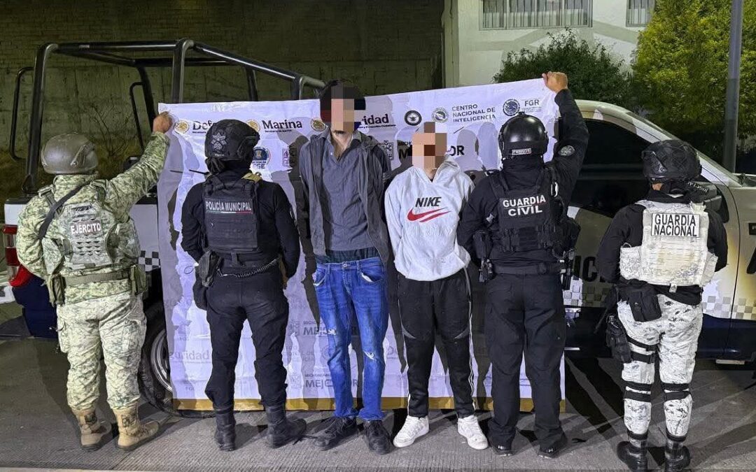 Michoacán: Dos hombres en prisión tras intento de asesinato de policías municipales