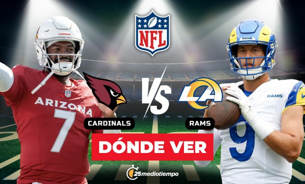 Cardinals vs. Rams: ¿Cómo ver el partido EN VIVO de la NFL 2026?
