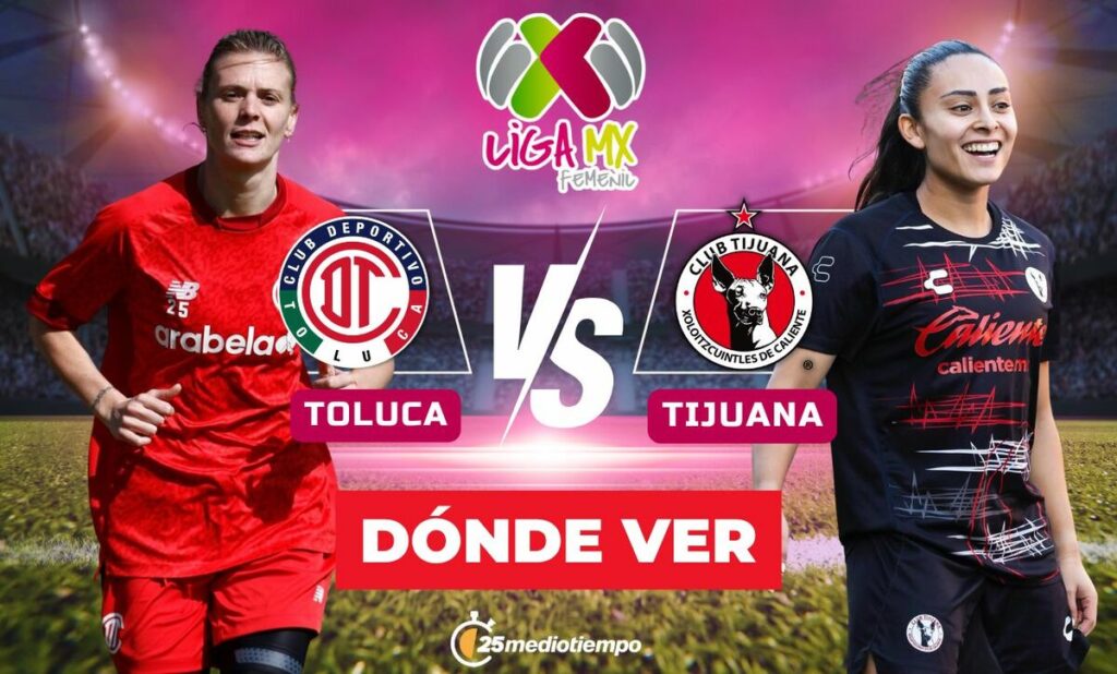 Toluca vs Tijuana: Horario y Dónde Ver EN VIVO la Liga MX Femenil 2026