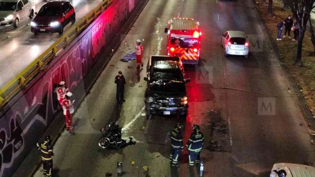 Accidente Fatal: Motociclista Muere en Choque con Camioneta en el Circuito Interior de CdMx