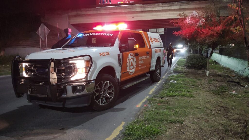 Accidente en Guadalupe: Hombre atropellado al cruzar la autopista hacia el Aeropuerto de Nuevo León