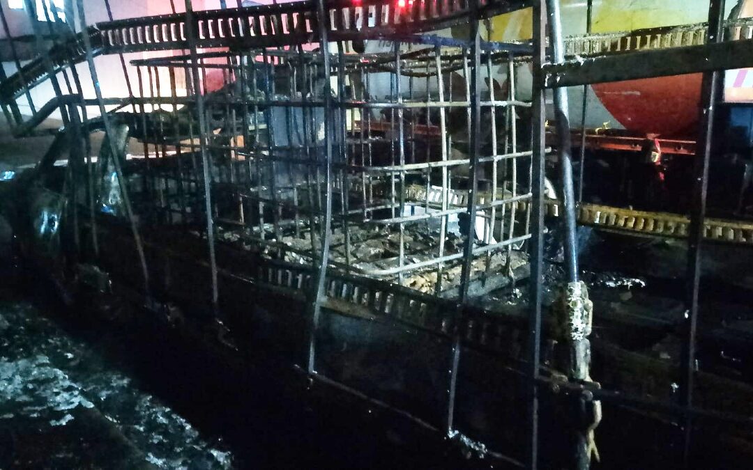 Incendio en Tlajomulco: Camioneta Cargada de Solventes Quema en Plena Vía Pública