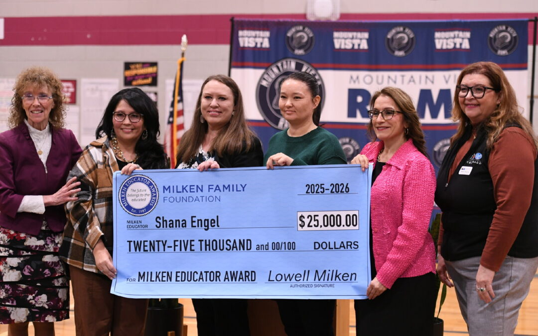 Shana Engel: Galardonada con el Milken Educator Award en Colorado Springs