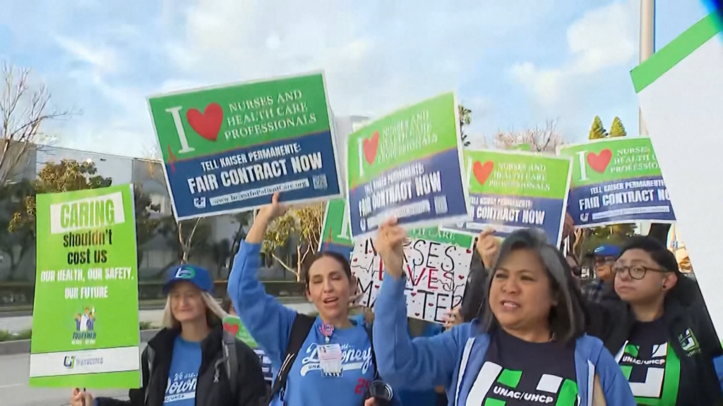 Huelga Masiva de Trabajadores de Kaiser Permanente Afecta Hospitales en California y Hawái