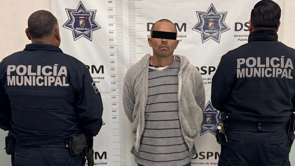 Detención de prófugo en Mexicali: Felipe Rafael N. fue arrestado tras negarse a pagar un viaje