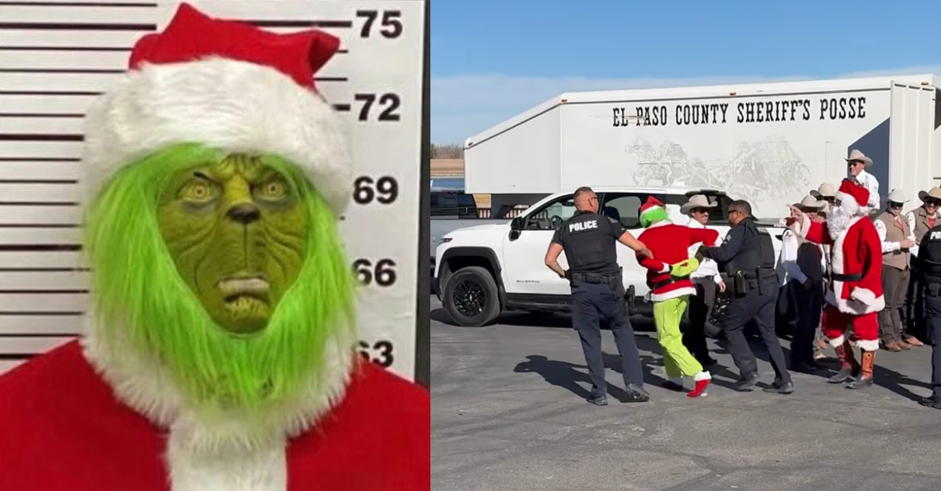 Arresto de El Grinch: Robo de Regalos y el Intento de Arruinar la Navidad en Sunland Park