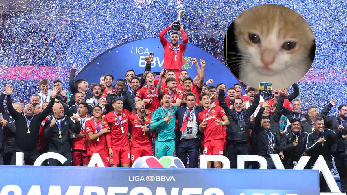 Toluca se Ríe de Tigres en Redes Sociales Tras Ganar la Final del Apertura 2025: ”¡Mira Mi Gatito!”