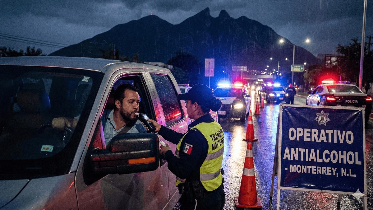 Cuidado: Multa por Conducir Ebrio en Monterrey Aumenta en Diciembre 2025