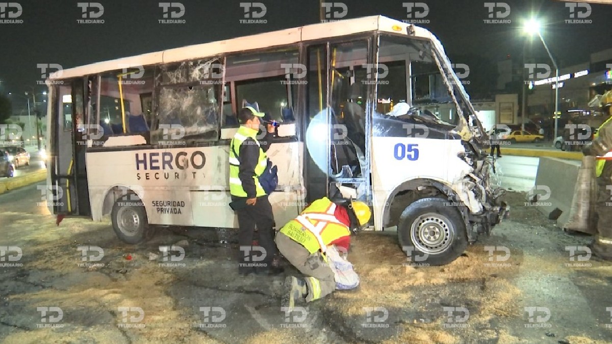 Volcadura en Saltillo: 9 guardias de seguridad heridos tras accidente cerca del Parque Industrial Santa María